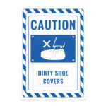 UL2803-ENG - Kirli Galoş İkaz ve Uyarı Levhası