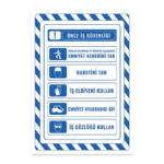 UL2812 - İş Güvenliği Koruyucu Malzeme Seti İkaz ve Uyarı Levhası