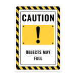 UL2818-ENG - Eşya Düşebilir İkaz ve Uyarı Levhası