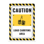 UL2820-ENG - Yük Taşıma Sahası İkaz ve Uyarı Levhası