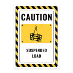 UL2821-ENG - Asılı Yük İkaz ve Uyarı Levhası