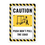 UL2825-ENG - Yükü Çekmeyin İtin İkaz ve Uyarı Levhası