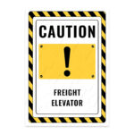 UL2826-ENG - Yük Asansörü İkaz ve Uyarı Levhası