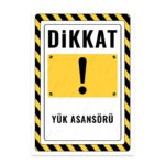 UL2826 - Yük Asansörü İkaz ve Uyarı Levhası
