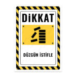 UL2830 - Düzgün İstifle İkaz ve Uyarı Levhası