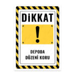 UL2832 - Depoda Düzeni Koru İkaz ve Uyarı Levhası