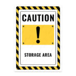 UL2833-ENG - Stok Alanı İkaz ve Uyarı Levhası