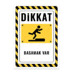 UL2845 - Basamak Var İkaz ve Uyarı Levhası