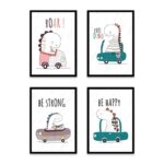 PA4S1060 - Çocuk Odası Dörtlü Set Poster