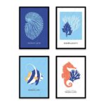 PA4S1061 - Ocean Life Dörtlü Set Poster