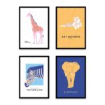 PA4S1062 - Art Boheme Dörtlü Set Poster