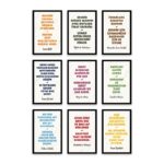 PA6S1052 - İslami Sözler Türkçe Yazılı Dokuzlu Set Poster