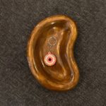 A1020 - Donat Pembe Yumuşak Doku Silikon Anahtarlık (3,5cm)