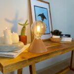 DML1061 - Cappuccino Geniş Konik Gövde 4w G95 Rustik Ampul Dekoratif Masa Üstü Lamba (Ampul Dahildir)