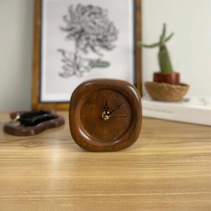 DMS1007 - Ceviz Rengi Dekoratif Masa Saati