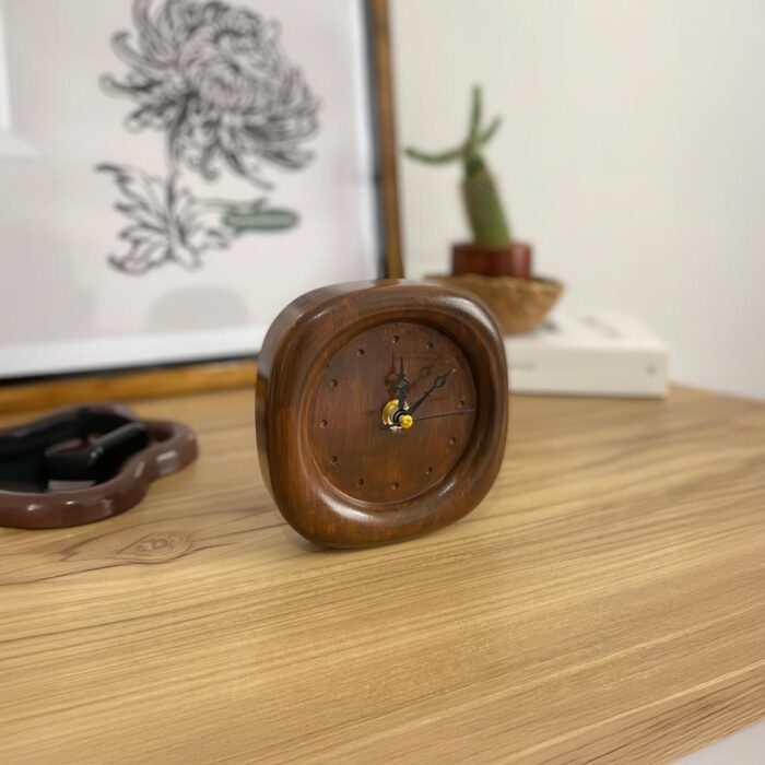 DMS1007 - Ceviz Rengi Dekoratif Masa Saati - Görsel 2