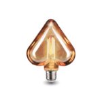DRL1002 - 4W 360lm Sarı Işık Dekoratif Kalp Rustik Ampul