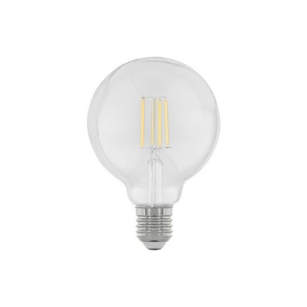 DRL1004 - 4W 280lm Sarı Işık Şeffaf G95 Dekoratif Rustik Ampul (9,5x14cm)