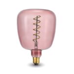 DRL1011 - 4W 270lm Sarı Işık Pembe Dekoratif Rustik Ampul (14x21cm)