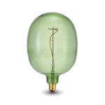 DRL1016 - 4W 140lm Sarı Işık Yeşil Dekoratif Rustik Ampul (17x27cm)