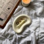 DST1008 - Beyaz Badem Şeklinde Dekoratif Sunum Tabağı