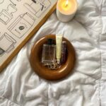 DST1011 - Ahşap Rengi Yuvarlak Dekoratif Sunum Tabağı