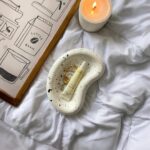 DST1018 - Nokta Desenli Badem Şeklinde Dekoratif Sunum Tabağı