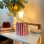 PDML1002 - Column Desenli 4w Yıldız Rustik Ampul Premium Seri Dekoratif Masa Üstü Lamba (Ampul Dahildir)