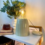 PDML1007 - Modern Çizgi Desenli 4w G95 Rustik Ampul Premium Seri Dekoratif Masa Üstü Lamba (Ampul Dahildir)