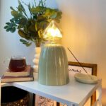 PDML1009 - Modern Çizgi Desenli 4w Kalp Rustik Ampul Premium Seri Dekoratif Masa Üstü Lamba (Ampul Dahildir)