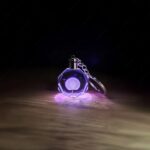 A1045 - Karahindiba Işıklı Renk Değiştiren Kristal Anahtarlık (3cm)