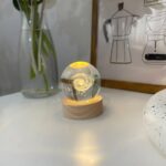 ICK1003 - Galaksi Temalı Işıklı Cam Küre Lamba