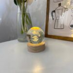 ICK1005 - İstiridye ve İnci Işıklı Cam Küre Lamba