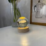 ICK1006 - Yağmur Bulutu Işıklı Cam Küre Lamba