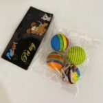 KO1008 - Dörtlü Renkli Sünger Kedi Köpek Oyun Topu Seti