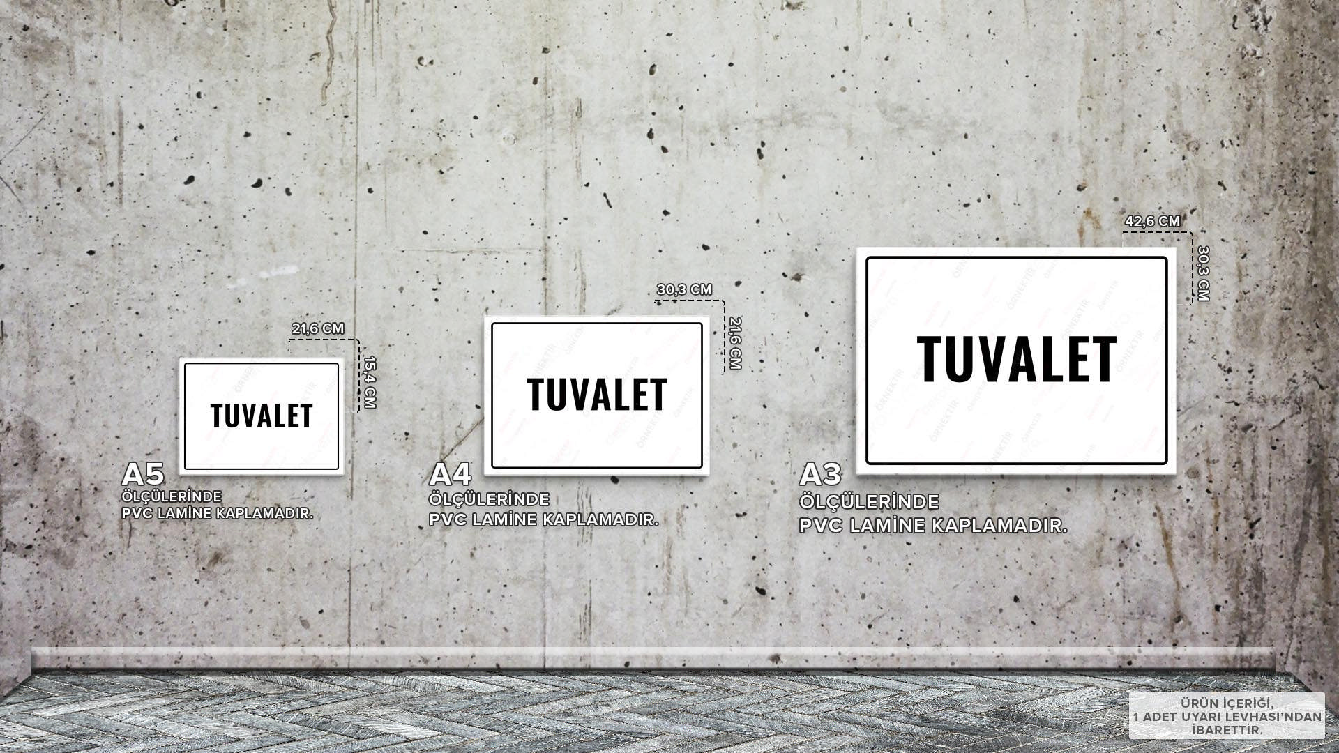 UL1803 - Tuvalet İkaz ve Uyarı Levhası